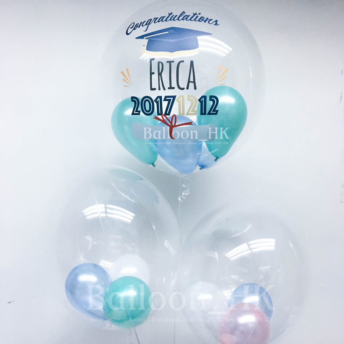 畢業氣球｜Message氣球｜水晶波中波｜BALLOON HK 氣球專門店