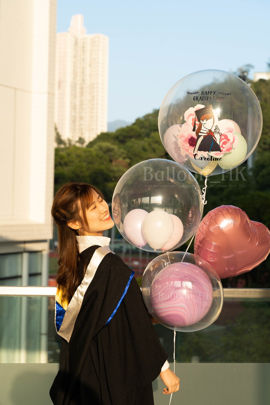 畢業氣球｜Message氣球｜水晶波中波｜BALLOONHK 氣球專門店