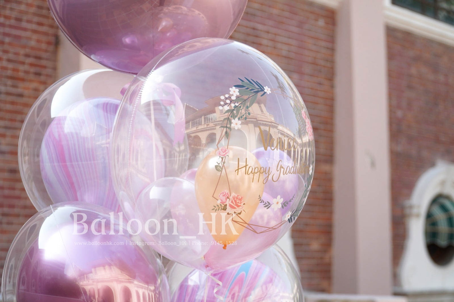 畢業氣球｜Message氣球｜透明波中波｜BALLOONHK 氣球專門店