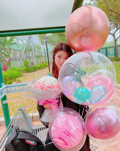 畢業氣球｜Message氣球｜透明波中波｜BALLOONHK 氣球專門店