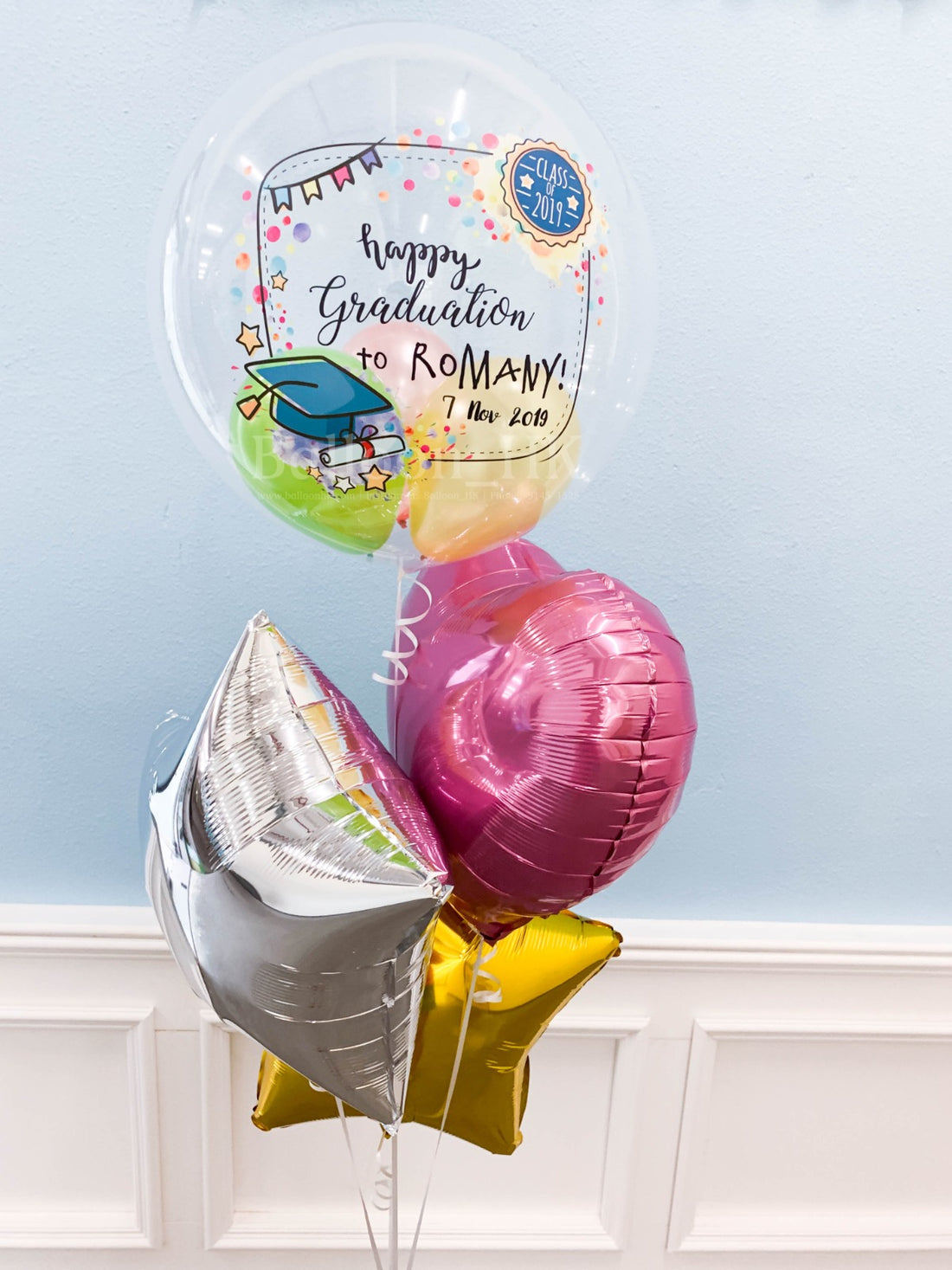 畢業氣球｜Message氣球｜水晶波中波｜BALLOON HK 氣球專門店