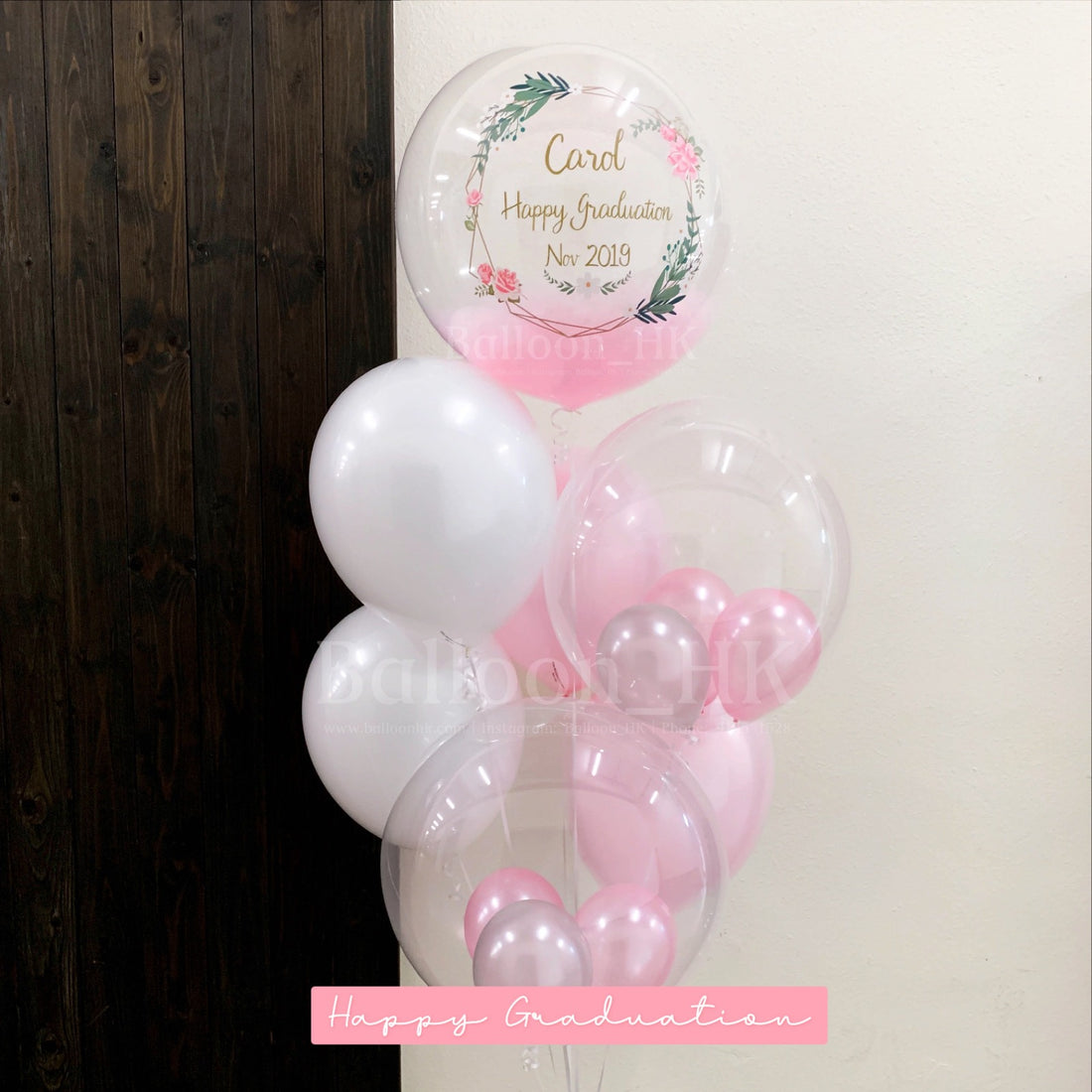 畢業氣球｜Message氣球｜透明羽毛氣球｜BALLOON HK 氣球專門店