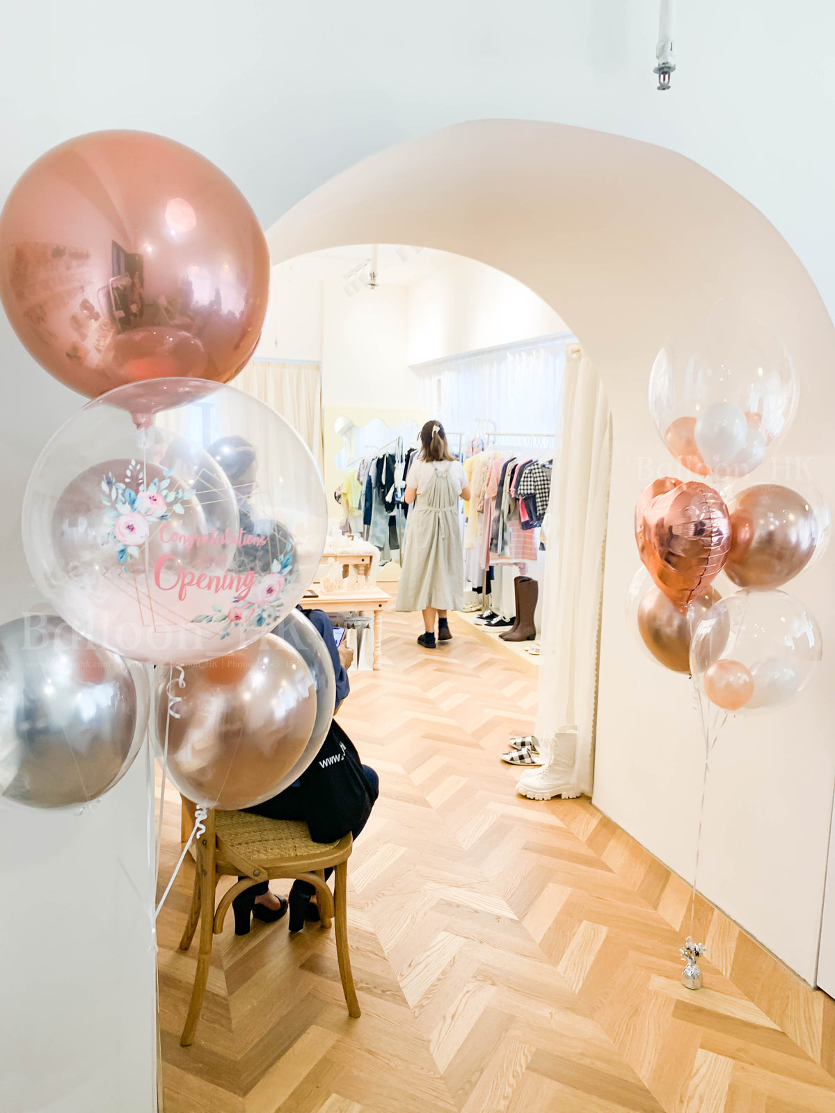 工作室Grand Opening佈置｜開張佈置氣球｜店鋪裝飾氣球｜Message氣球｜BALLOON HK 氣球專門店