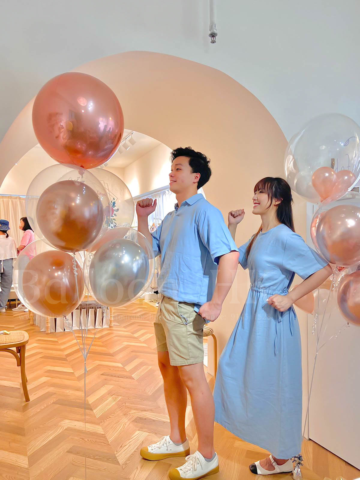 工作室Grand Opening佈置｜開張佈置氣球｜新店開張｜ Logo印刷氣球｜BALLOON HK 氣球專門店