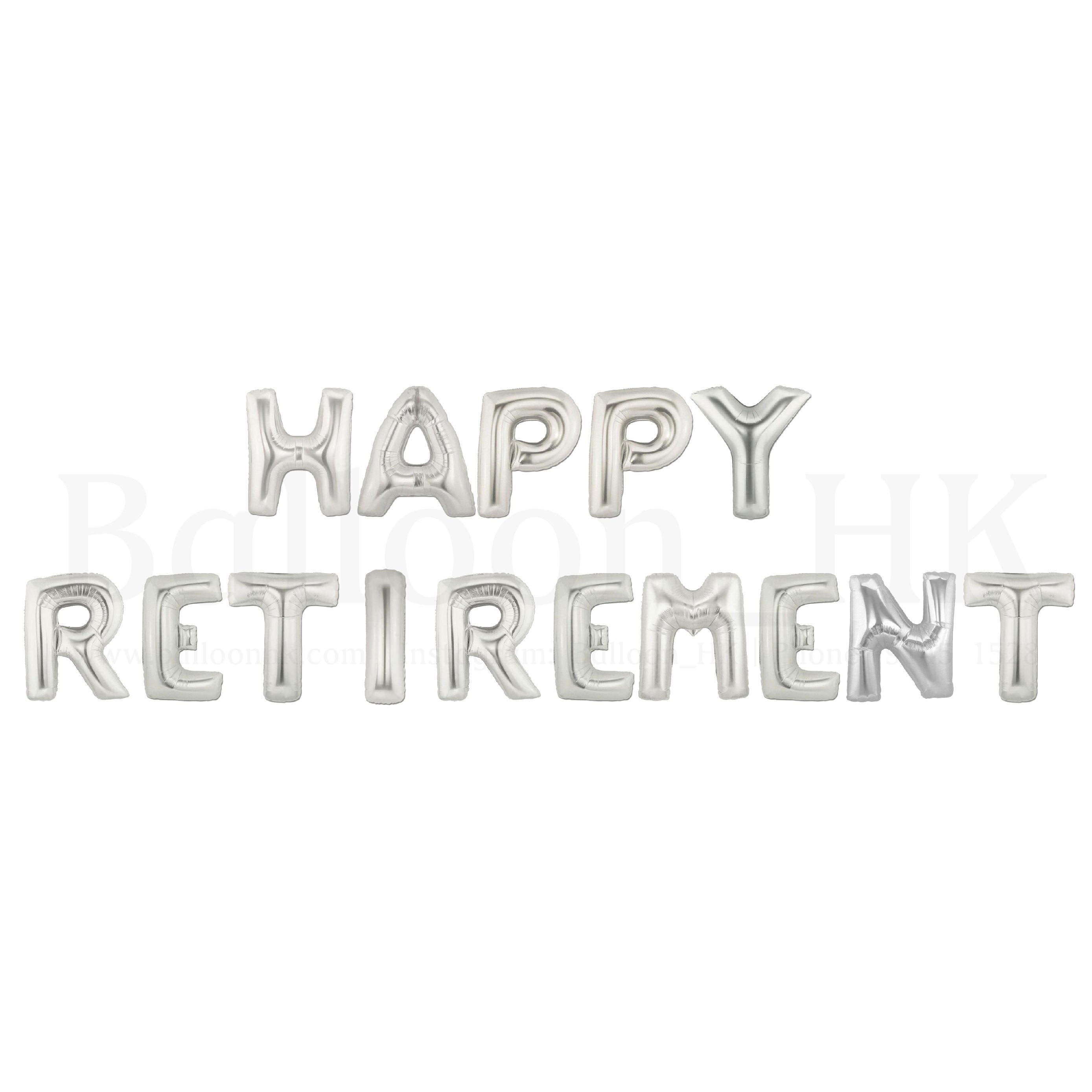 14&quot; 字母 - HAPPY RETIREMENT