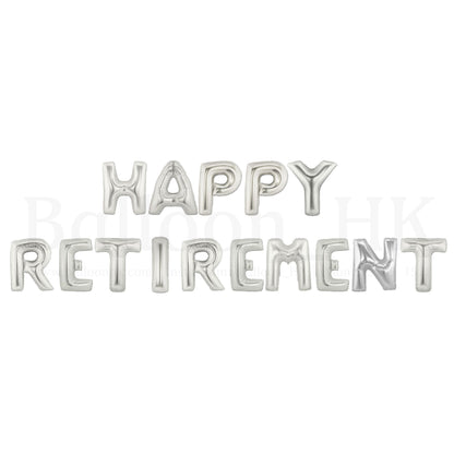 14" 字母 - HAPPY RETIREMENT