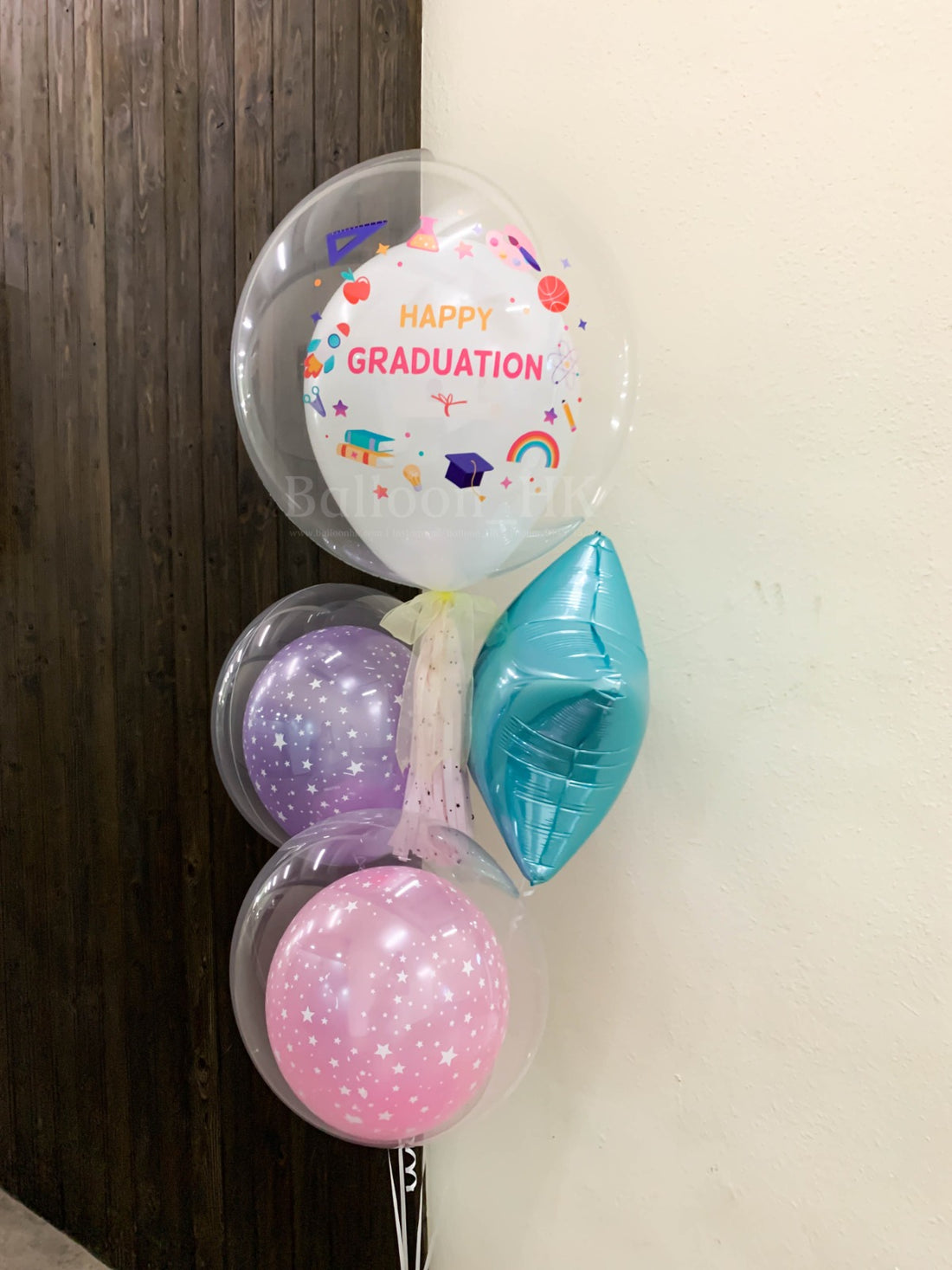 幼兒園畢業氣球｜Message氣球｜水晶波中橡膠｜BALLOON HK 氣球專門店