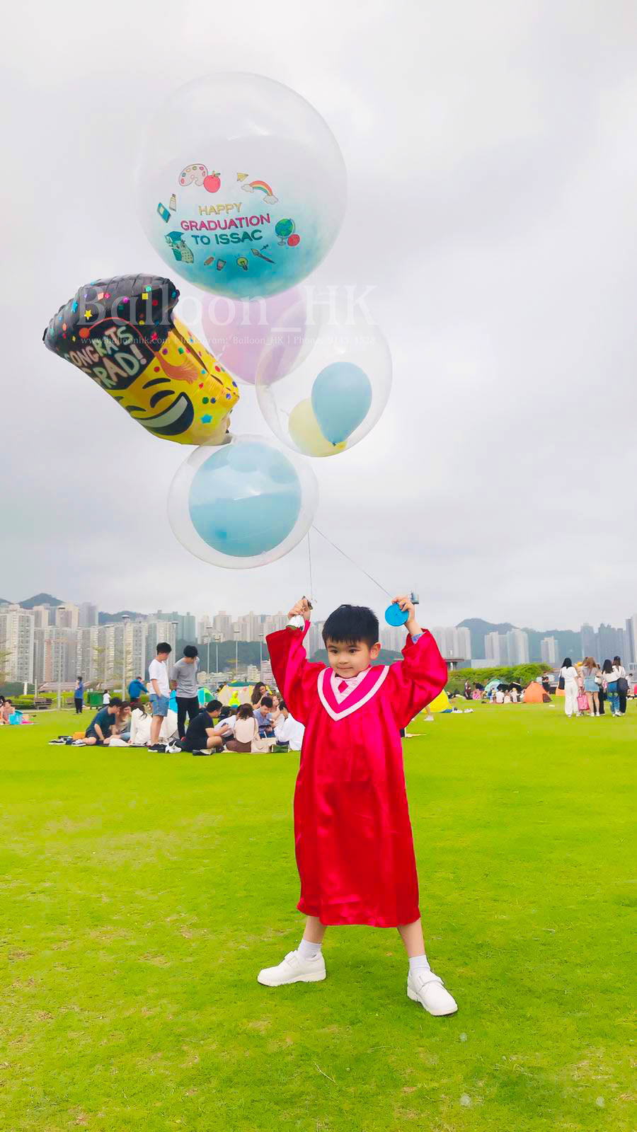 幼兒園畢業氣球｜Message氣球｜透明羽毛氣球｜BALLOON HK 氣球專門店