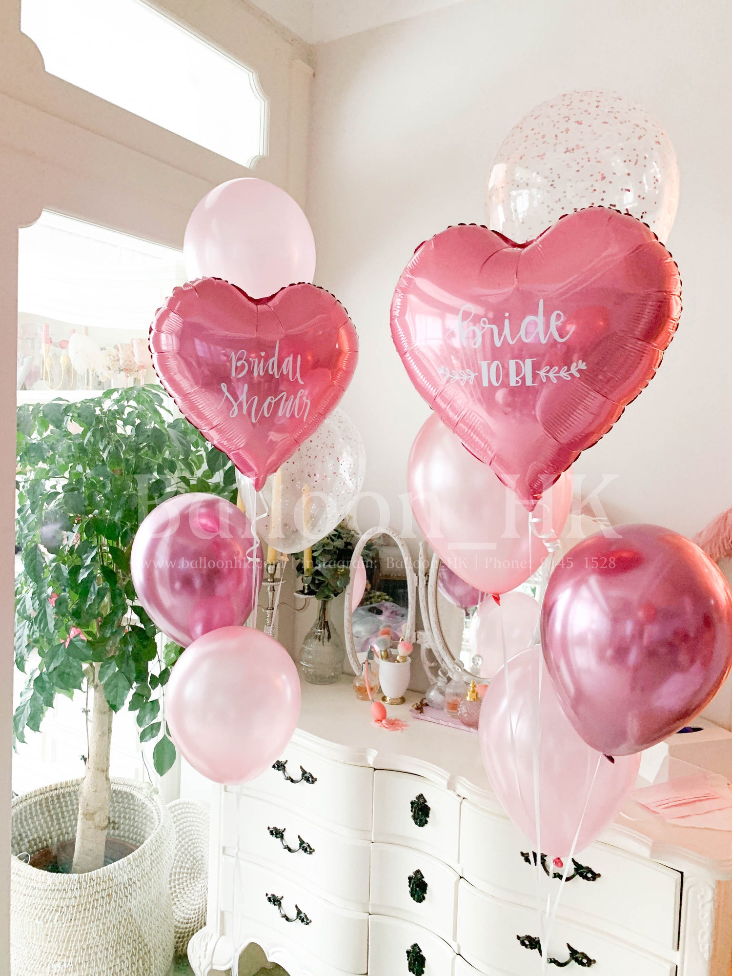 婚前派對氣球｜bridal shower佈置｜bridal shower氣球｜ Balloon HK