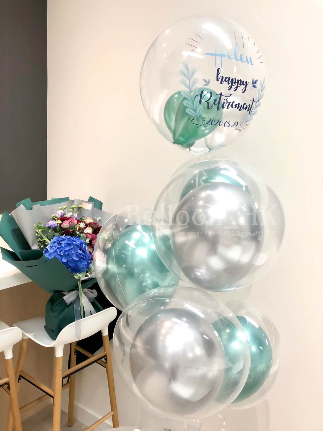 Message氣球｜退休禮物｜退休慶祝｜BALLOONHK 氣球專門店