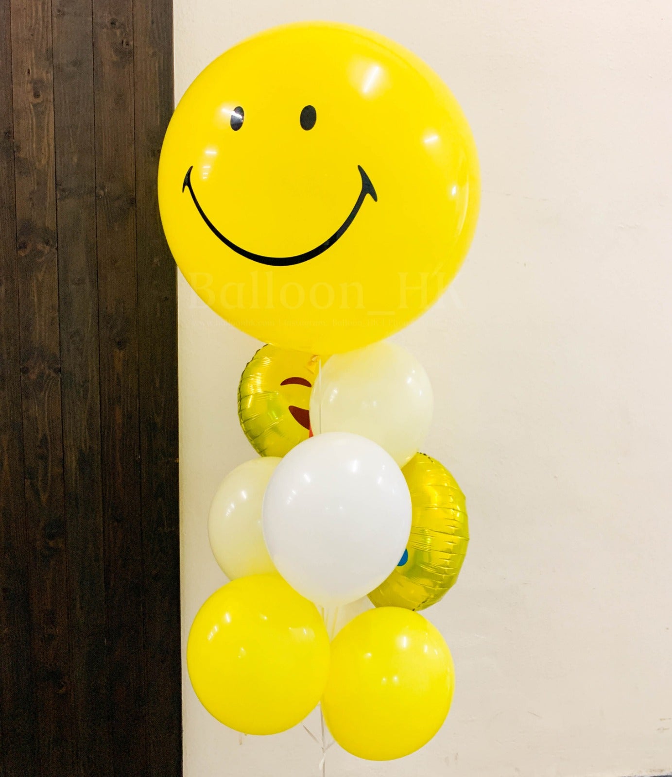 笑哈哈氣球｜生日氣球｜黃色派對氣球｜Balloon HK 