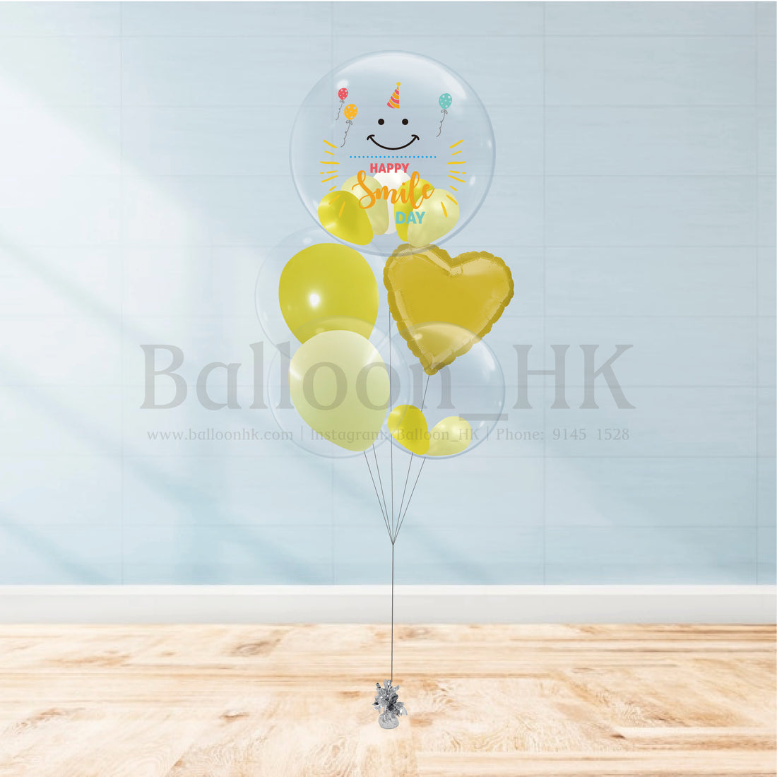 笑哈哈氣球｜黃色氣球｜兒童派對氣球｜Balloon HK 