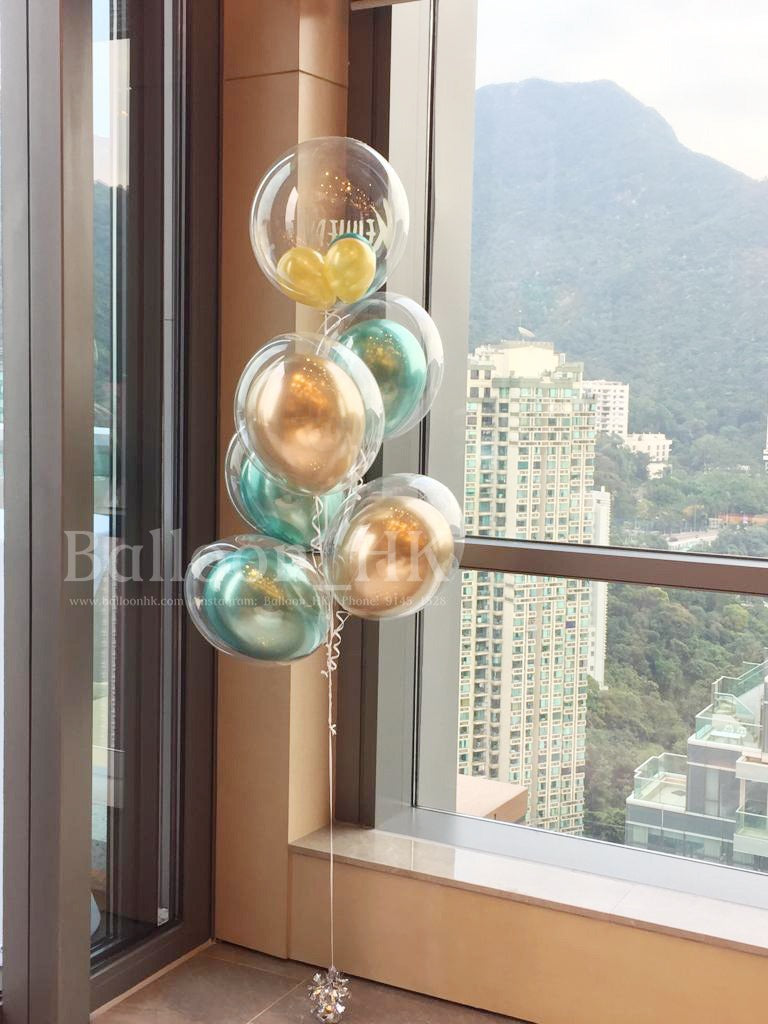 客製Logo奢華金屬水晶氣球｜品牌活動氣球佈置｜高級感