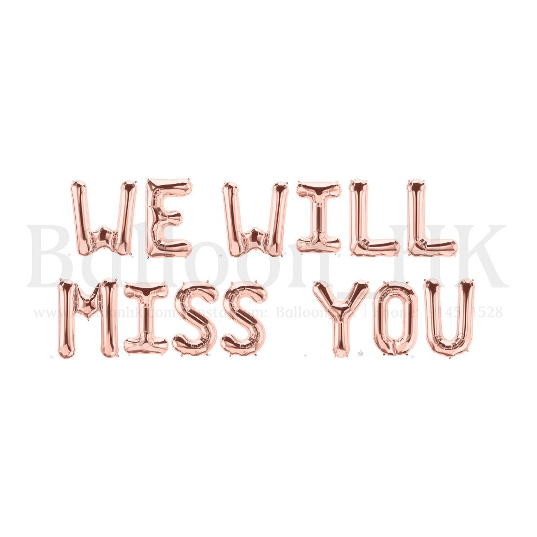 14&quot; 字母 - WE WILL MISS YOU