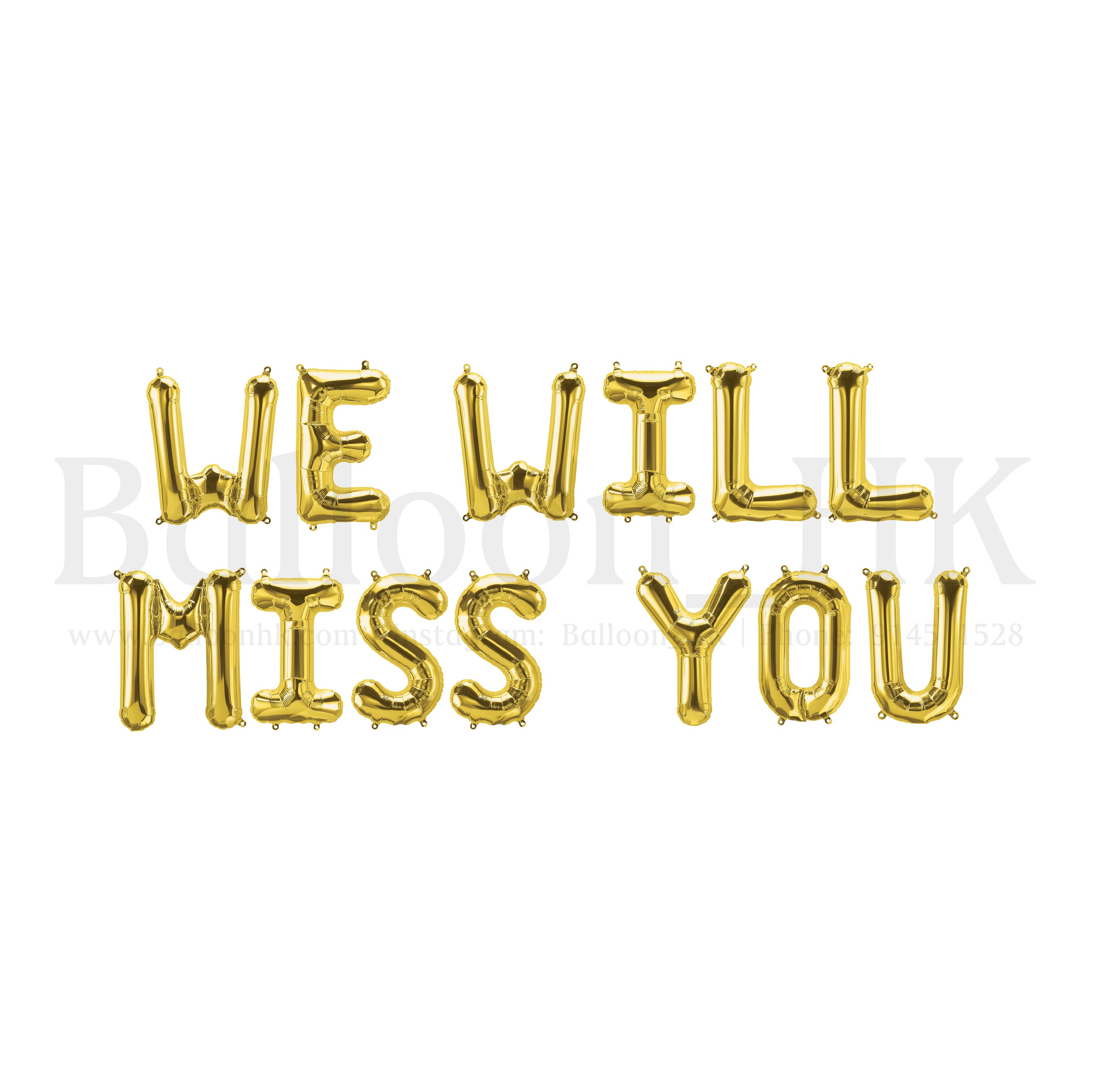 14&quot; 字母 - WE WILL MISS YOU