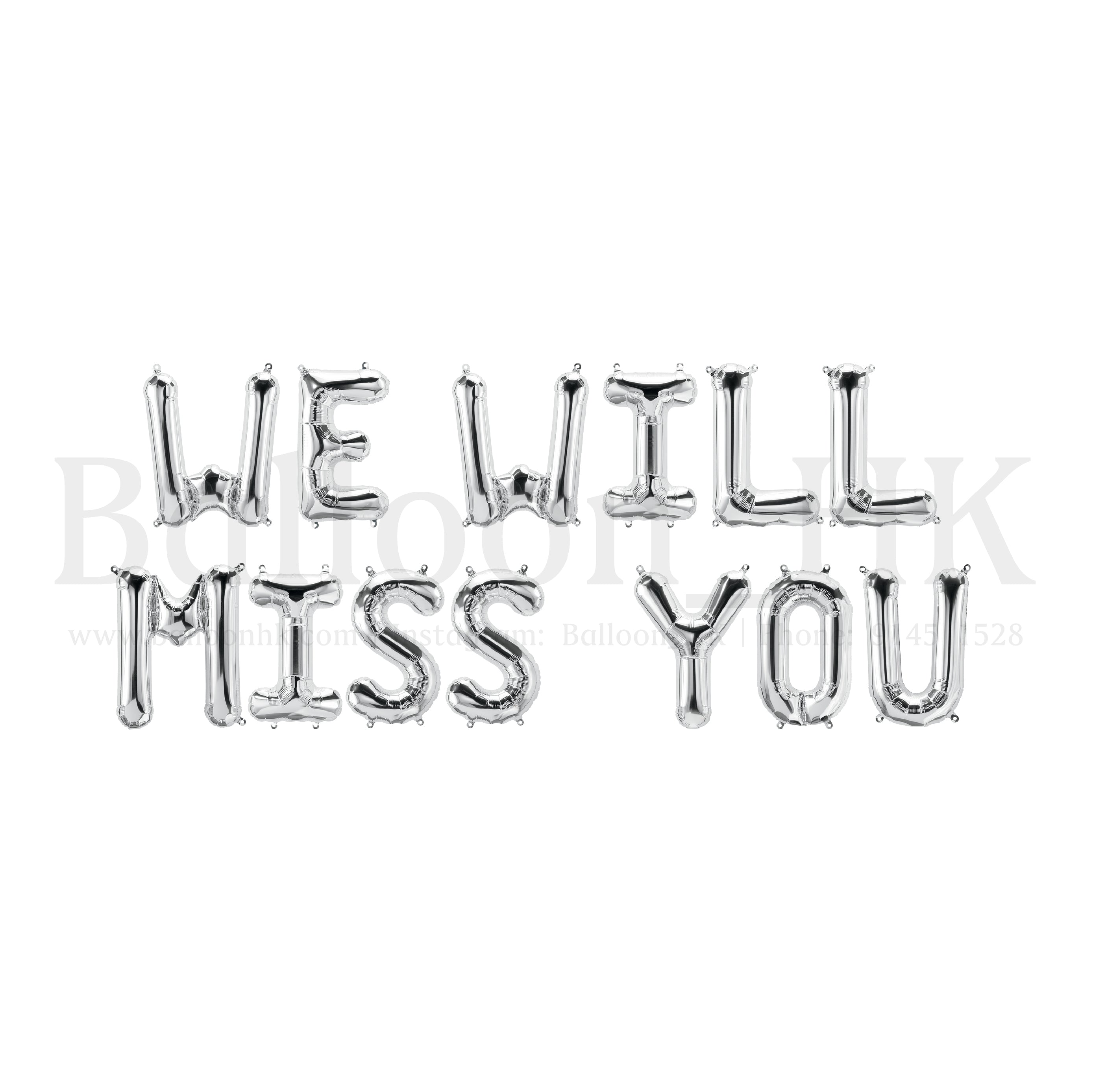 14&quot; 字母 - WE WILL MISS YOU