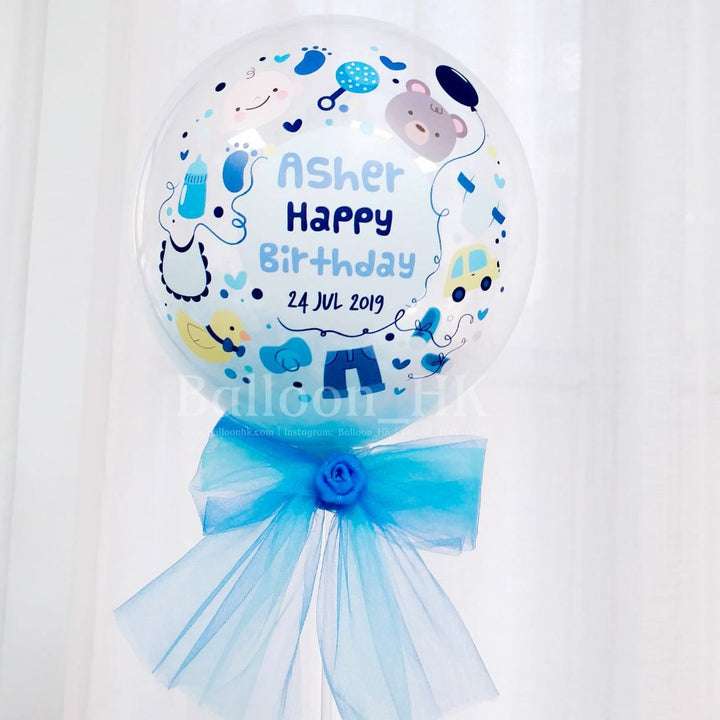 加購品 - 迷你彩印水晶手持氣球-生日款