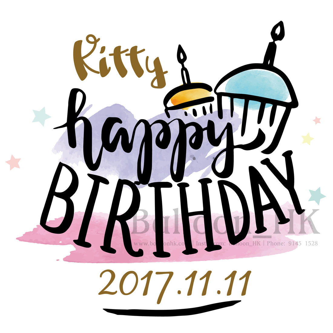彩印 Template - 生日款