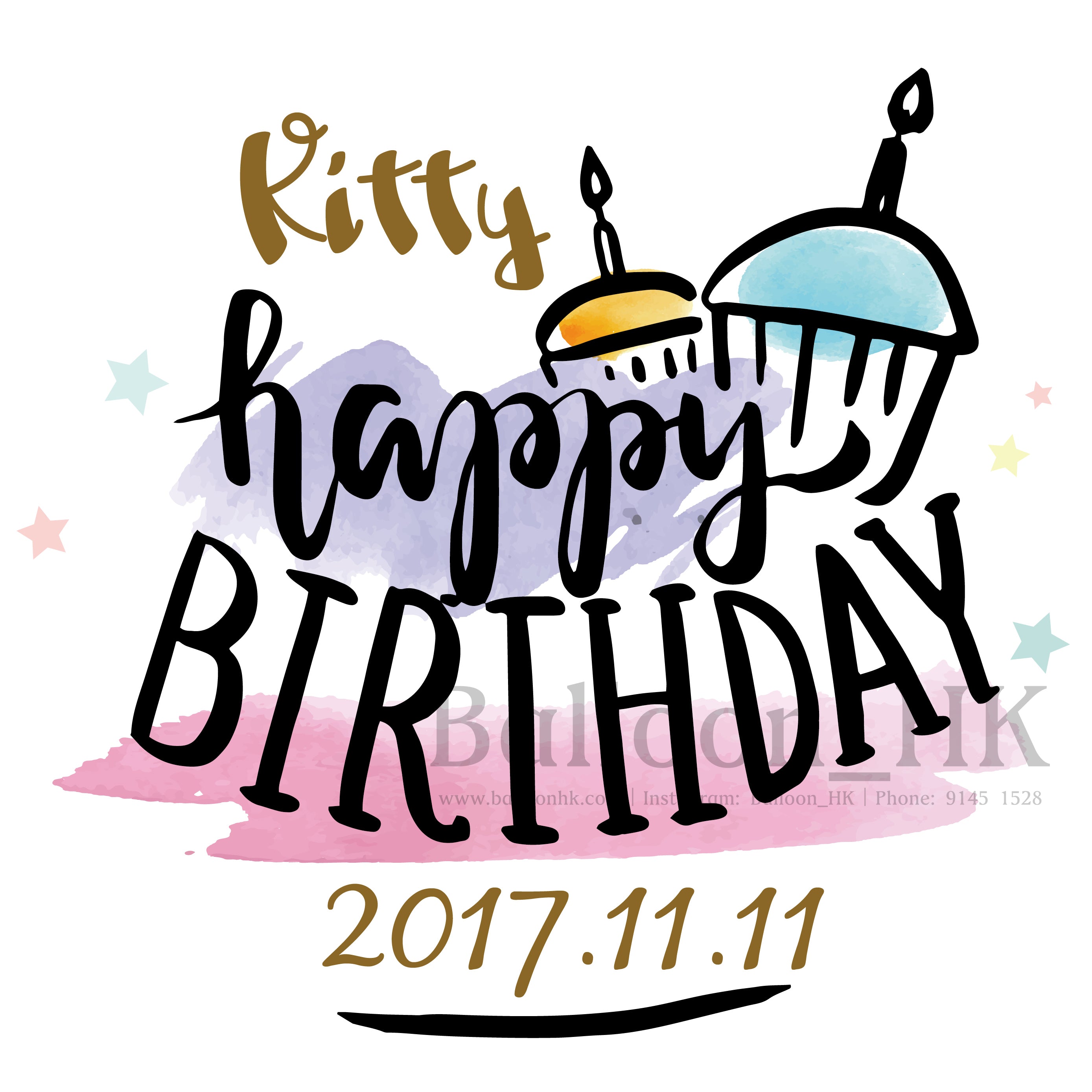 彩印 Template - 生日款
