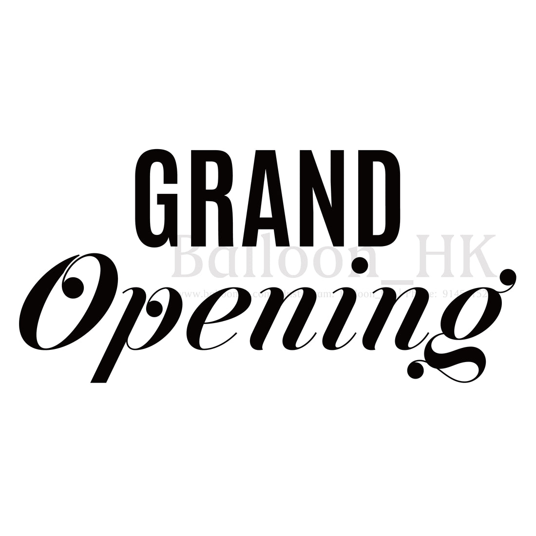 Grand Opening Msg Demo