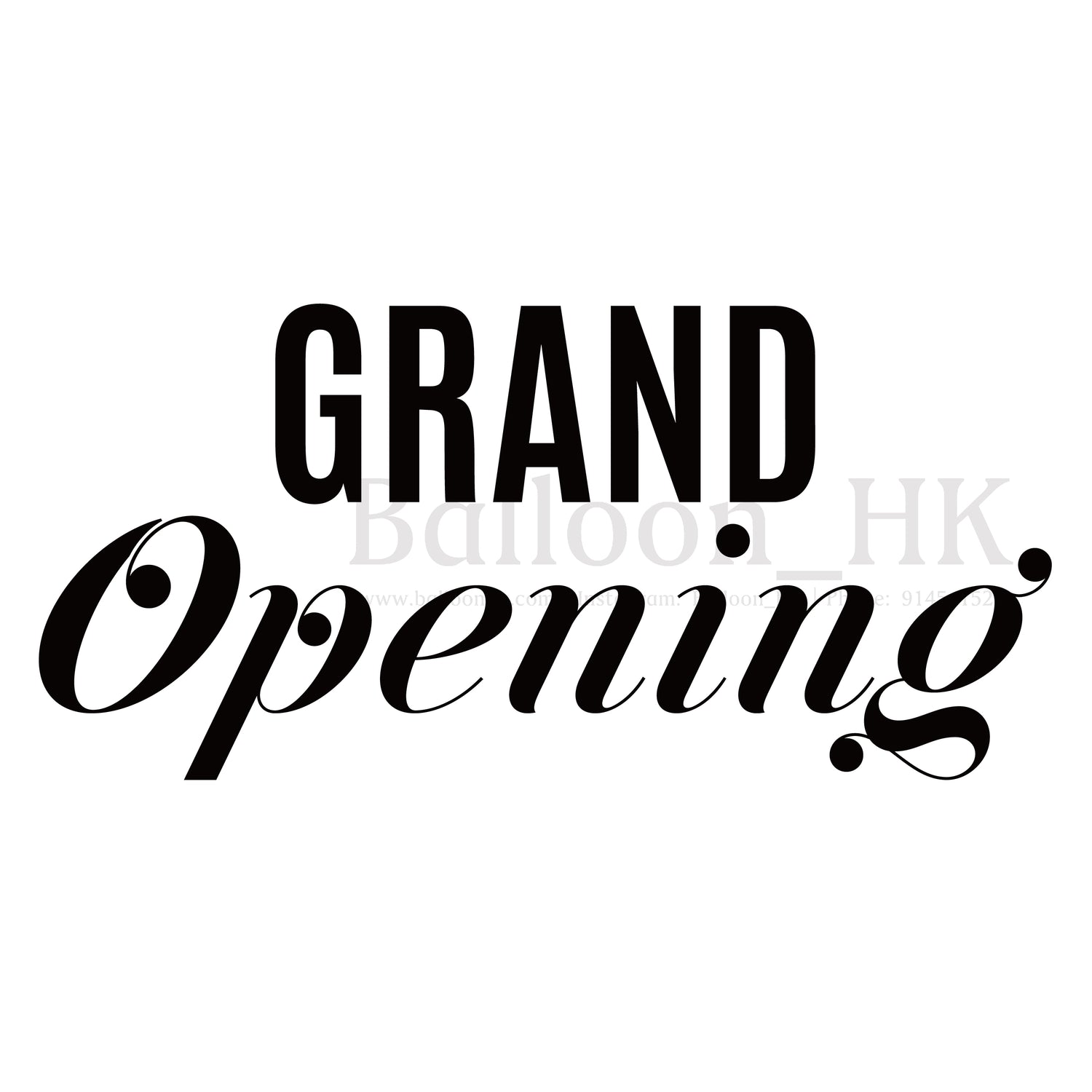 Grand Opening Msg Demo