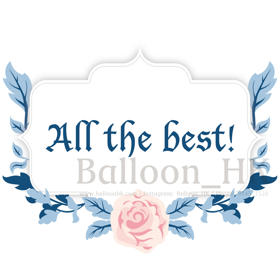 Farewell-Template6-All the best! Blue Flower