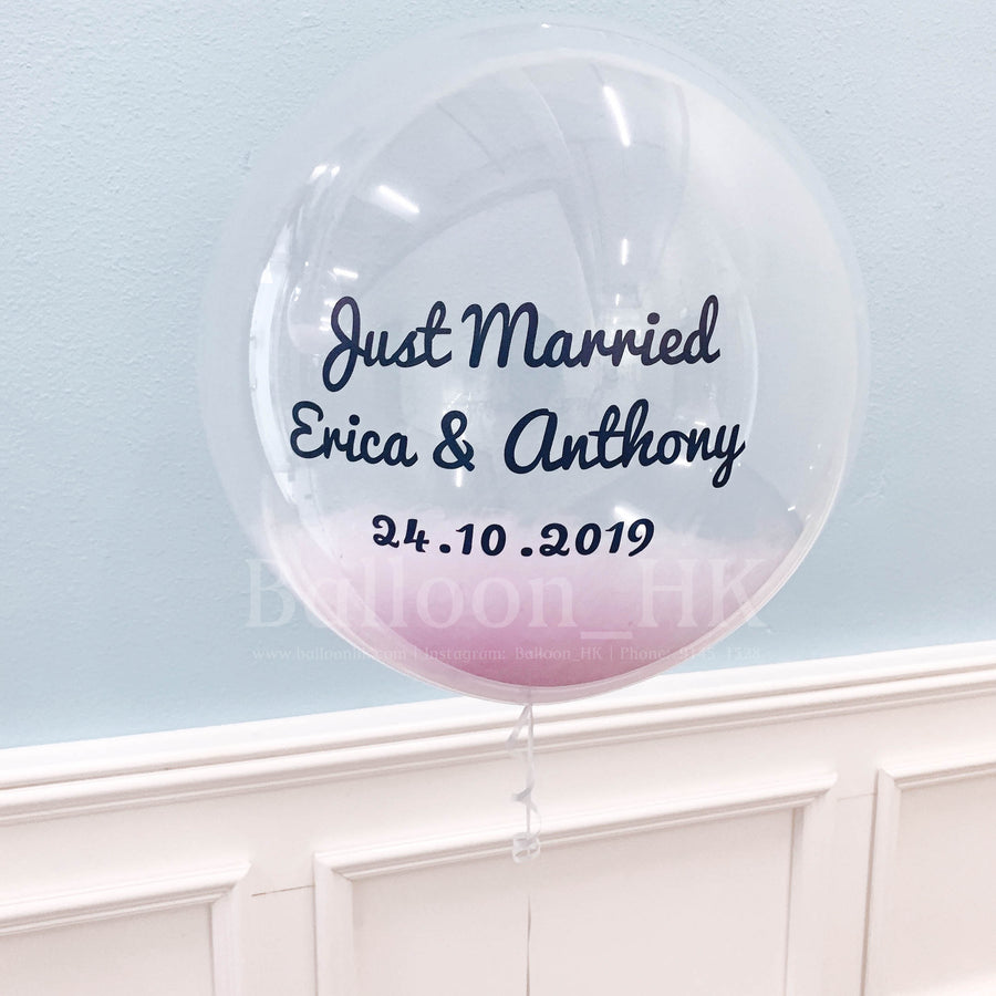 水晶羽毛氣球 - 婚禮主題
