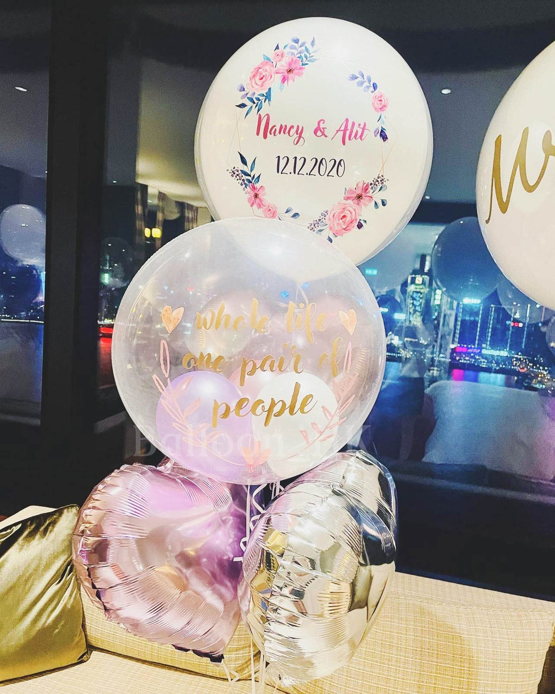 婚禮裝飾氣球｜婚禮氣球｜婚禮佈置｜BALLOONHK 氣球專門店