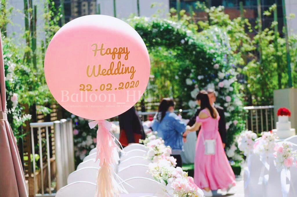 婚禮裝飾氣球｜結婚氣球｜婚禮佈置｜BALLOONHK 氣球專門店