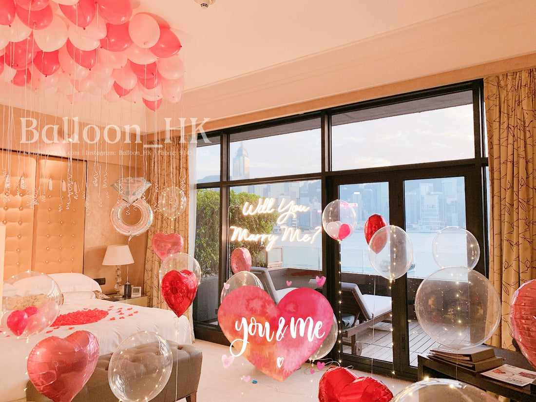 求婚氣球|求婚佈置|求婚裝飾|BalloonHK