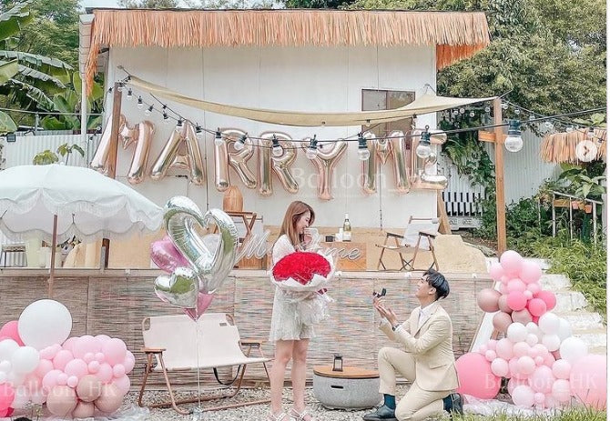 求婚氣球｜戶外求婚佈置｜求婚裝飾｜BalloonHK
