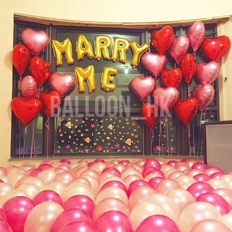 求婚氣球｜求婚佈置｜求婚裝飾｜Balloon HK