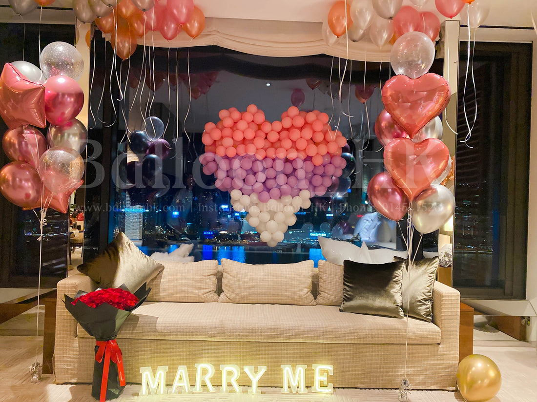 求婚氣球｜求婚佈置｜求婚裝飾｜BalloonHK