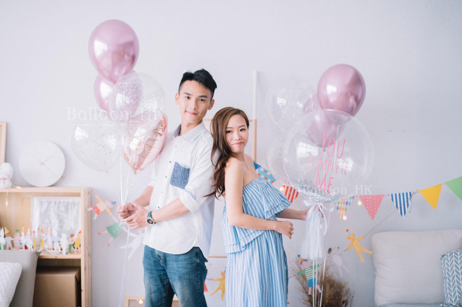 婚前拍攝氣球｜Studio裝飾氣球｜求婚氣球｜BalloonHK