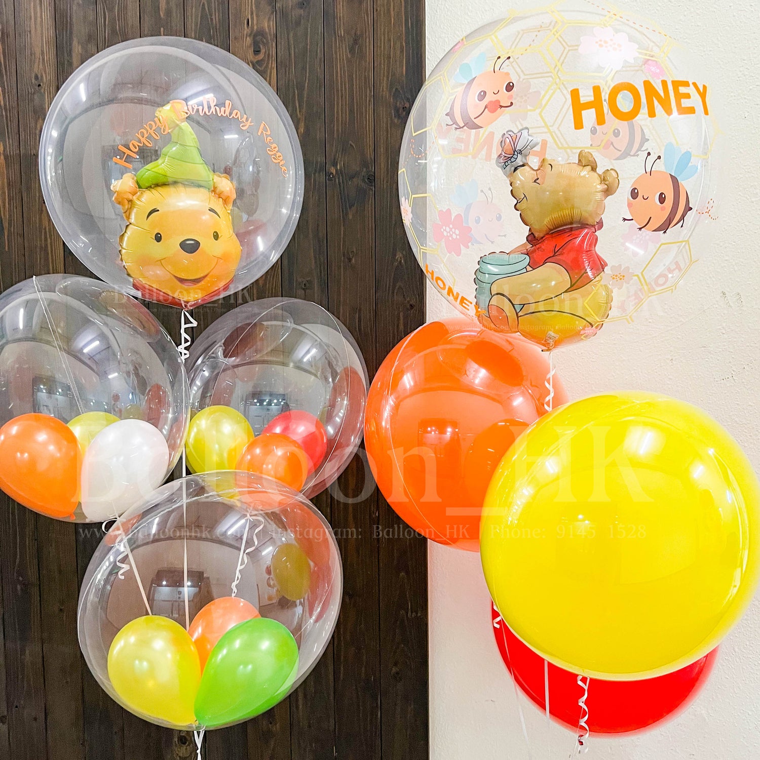 可愛 Winnie the Pooh氣球套裝｜小熊維尼｜童話派對