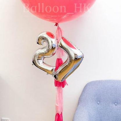 加購單 - 14&quot;數字/字母 (數字流蘇裝飾用)- 充空氣 - 請於備註內列明需要的數字/字母