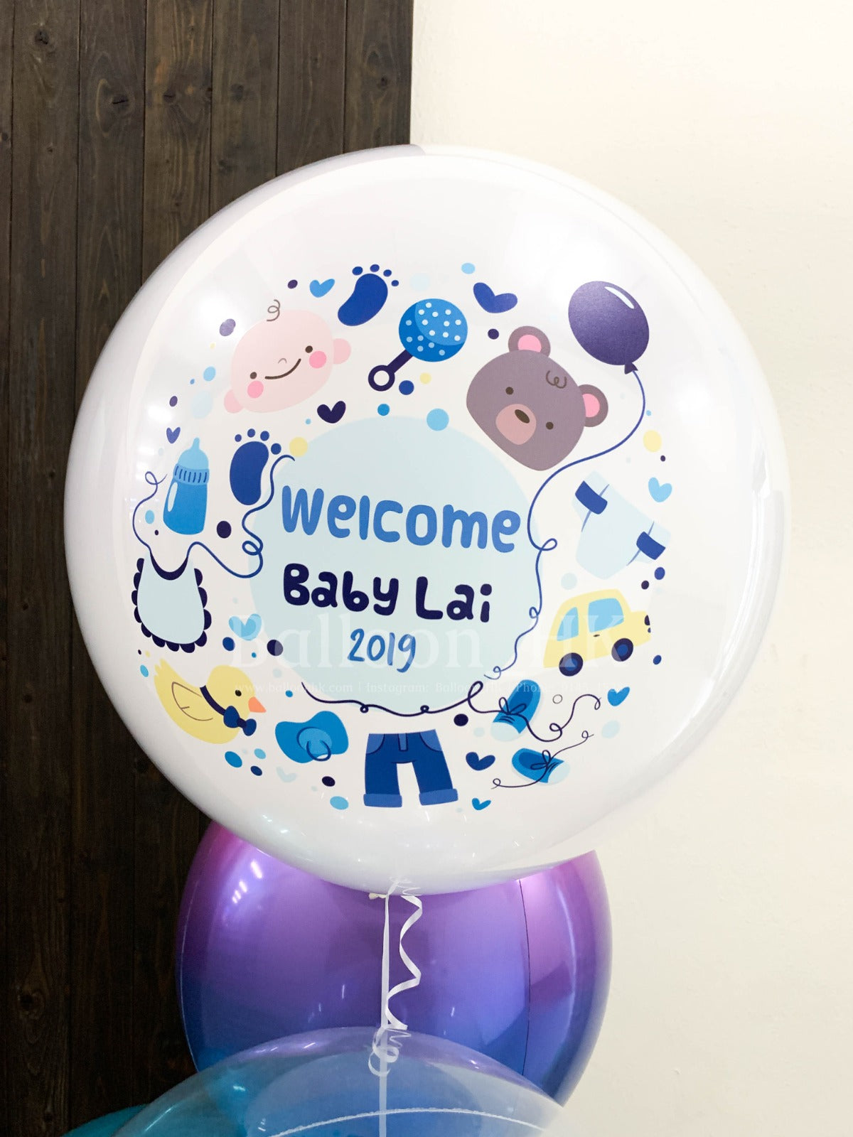17&quot; 彩印水晶糖果氣球 - Baby Shower