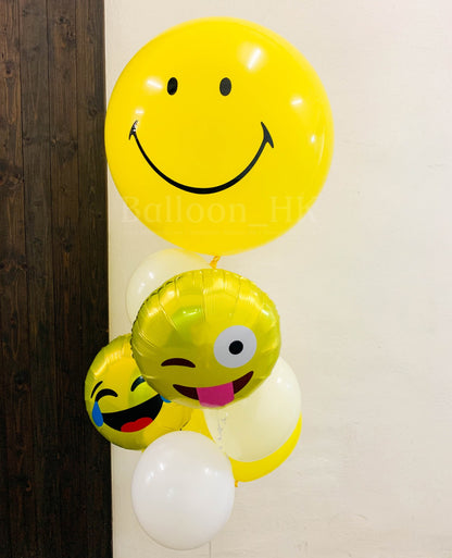 Smiley 氣球束 1